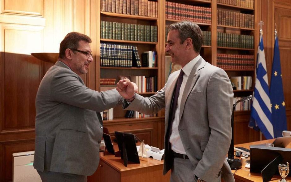Albert Bourla and the PM of Greece Kyriakos Mitsotakis