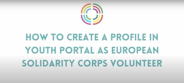 How to create a profile in Youth Portal as ESC volunteer