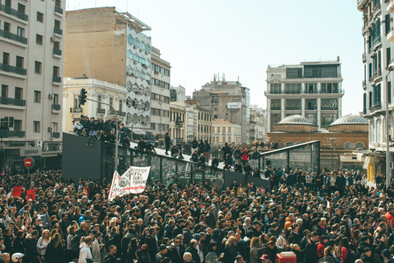 Historical demonstrations : two years after the tempi train crash