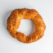 top view of turkish simit circular bread typically encrusted with sesame seeds